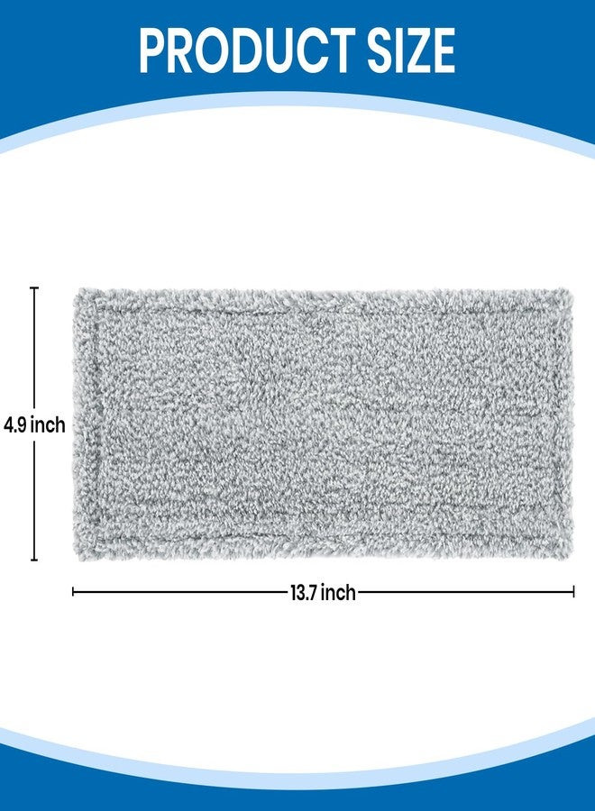 TrueYee 3 Pack Microfiber Mop Pads, Replacement Mop Cleaning Pads for Mop Bucket Set (ASIN:B0D7HCH1KS), Pack of 3 Refills 13inch - Grey - Image 2